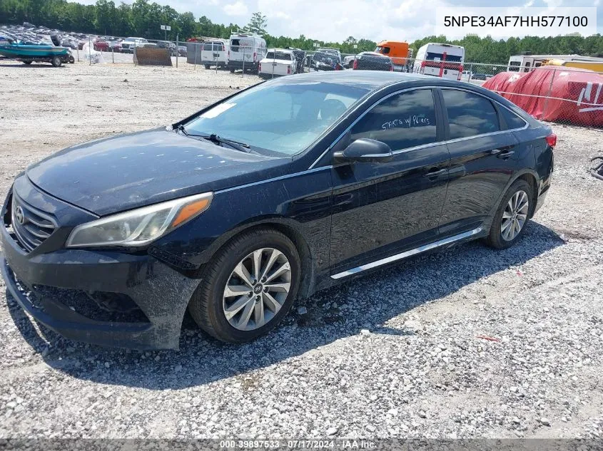 5NPE34AF7HH577100 2017 Hyundai Sonata Sport