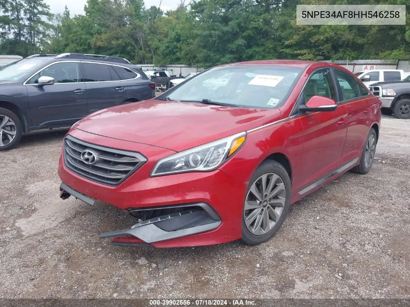 5NPE34AF8HH546258 2017 Hyundai Sonata Sport