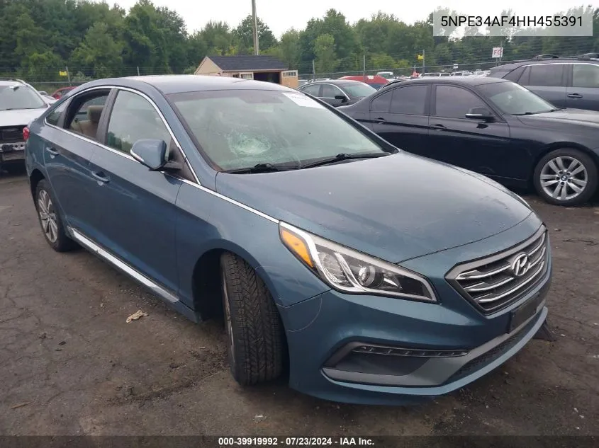 5NPE34AF4HH455391 2017 Hyundai Sonata Sport