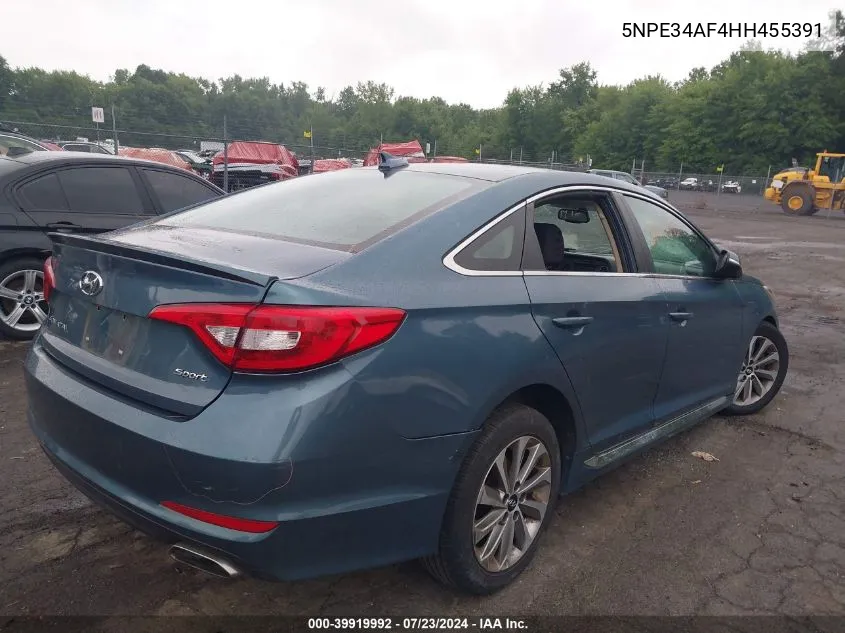 5NPE34AF4HH455391 2017 Hyundai Sonata Sport