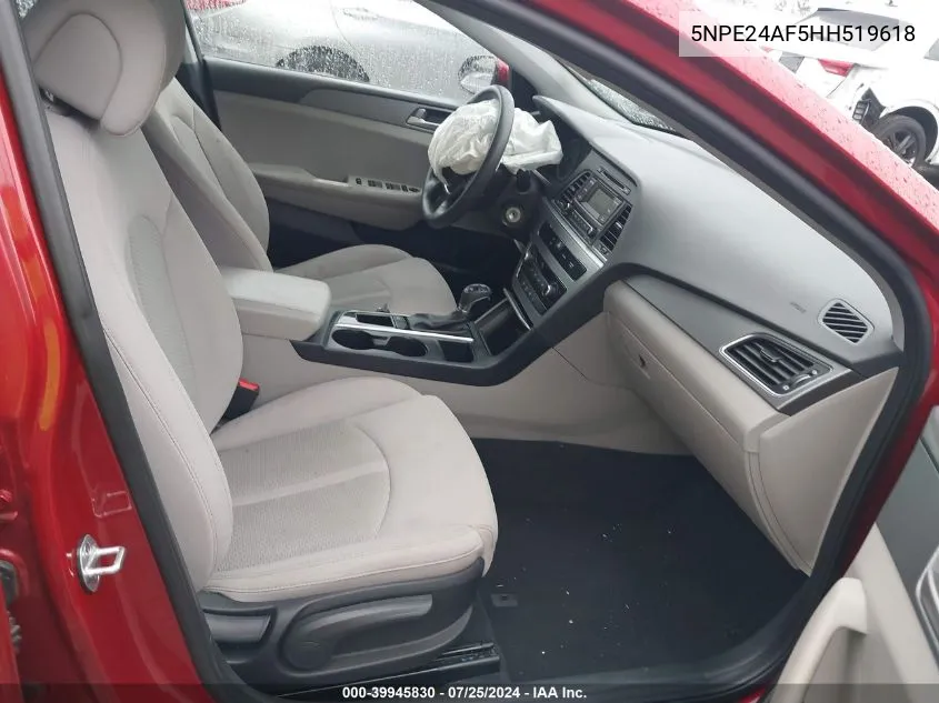 5NPE24AF5HH519618 2017 Hyundai Sonata