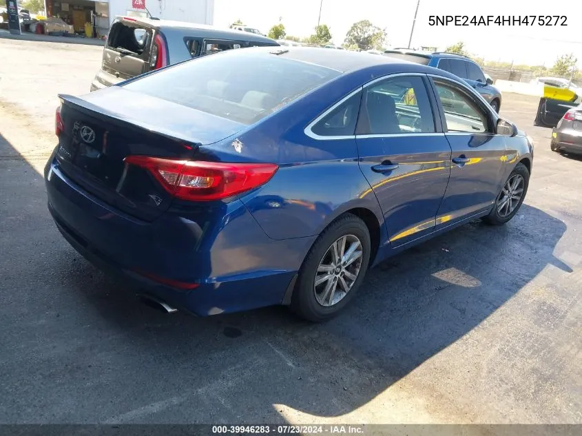 5NPE24AF4HH475272 2017 Hyundai Sonata Se