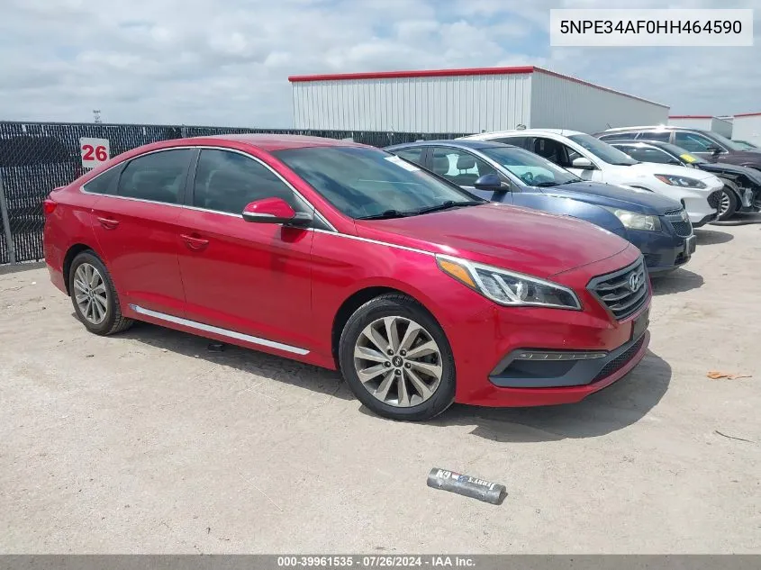 2017 Hyundai Sonata Sport VIN: 5NPE34AF0HH464590 Lot: 39961535