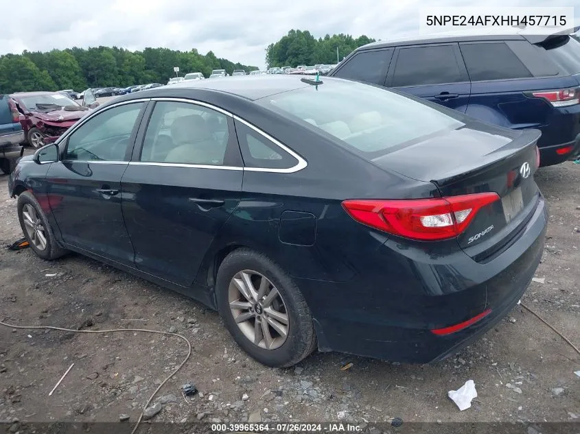 5NPE24AFXHH457715 2017 Hyundai Sonata Se