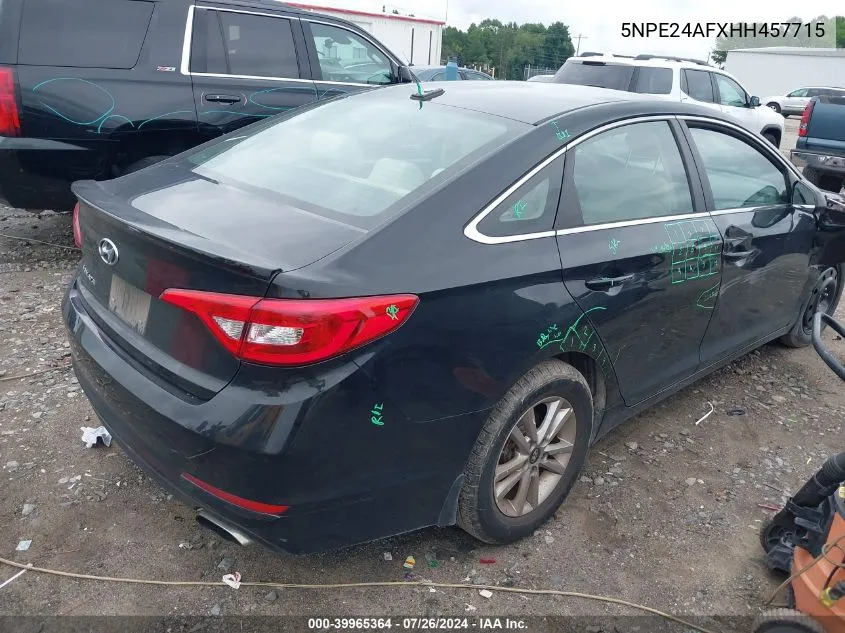 5NPE24AFXHH457715 2017 Hyundai Sonata Se