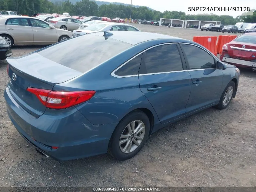 2017 Hyundai Sonata VIN: 5NPE24AFXHH493128 Lot: 39985420