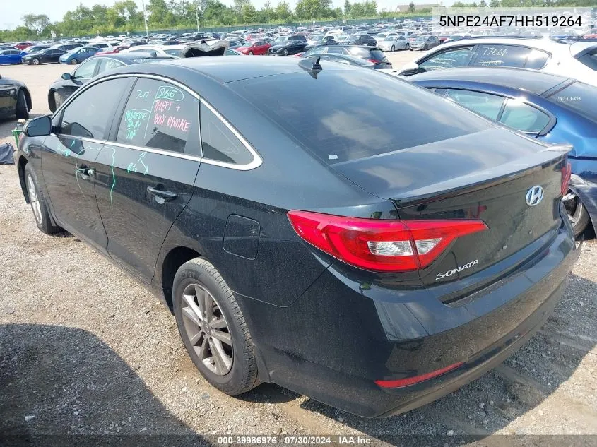 5NPE24AF7HH519264 2017 Hyundai Sonata Se