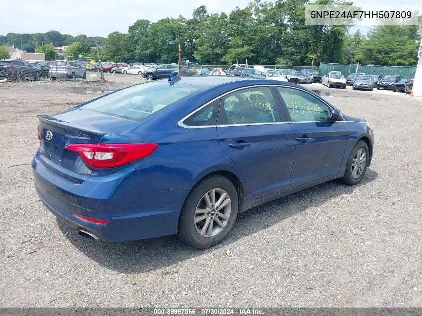 5NPE24AF7HH507809 2017 Hyundai Sonata