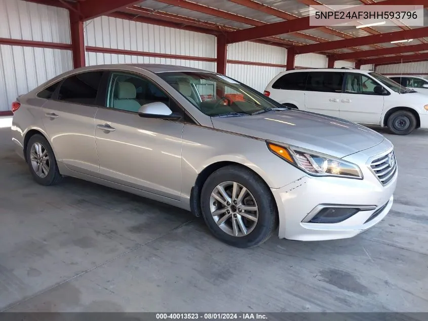 5NPE24AF3HH593796 2017 Hyundai Sonata Se