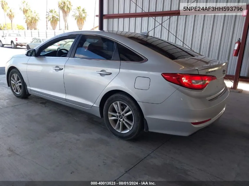 5NPE24AF3HH593796 2017 Hyundai Sonata Se