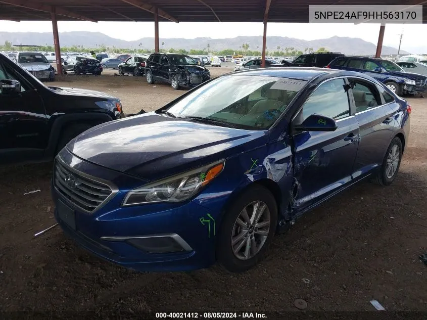 2017 Hyundai Sonata VIN: 5NPE24AF9HH563170 Lot: 40021412