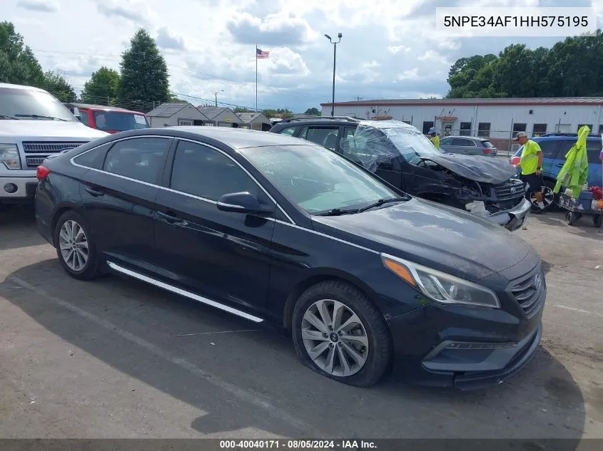 2017 Hyundai Sonata Sport VIN: 5NPE34AF1HH575195 Lot: 40040171