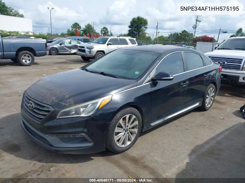 2017 Hyundai Sonata Sport VIN: 5NPE34AF1HH575195 Lot: 40040171