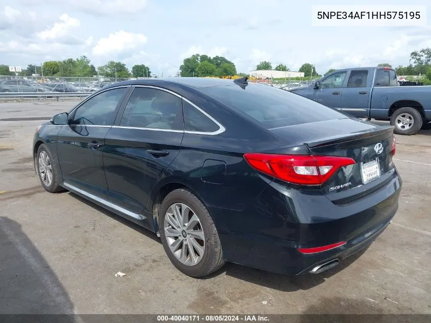 5NPE34AF1HH575195 2017 Hyundai Sonata Sport