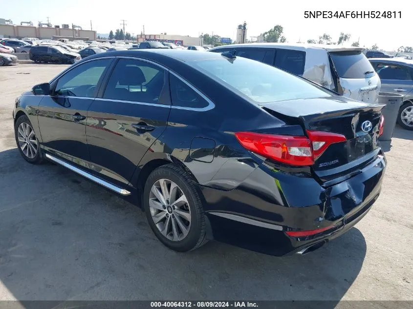 5NPE34AF6HH524811 2017 Hyundai Sonata Sport