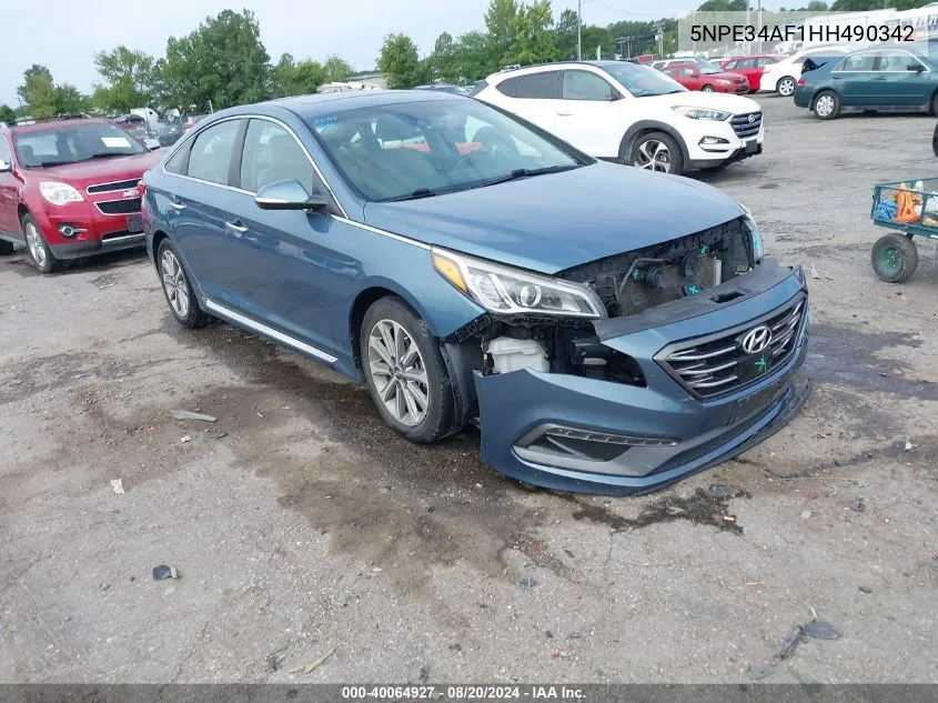 5NPE34AF1HH490342 2017 Hyundai Sonata Limited