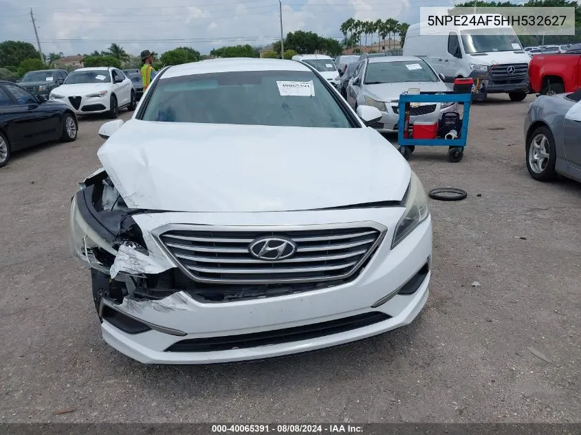 2017 Hyundai Sonata Se VIN: 5NPE24AF5HH532627 Lot: 40065391