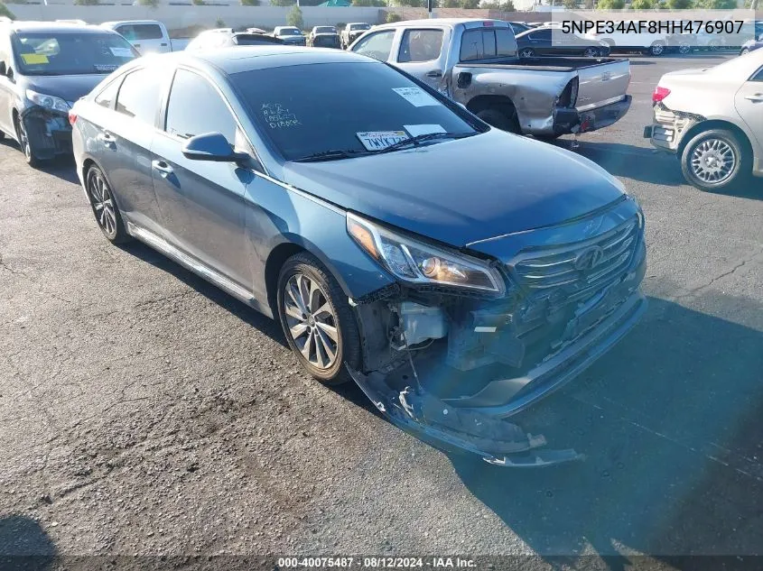 2017 Hyundai Sonata Sport VIN: 5NPE34AF8HH476907 Lot: 40075487