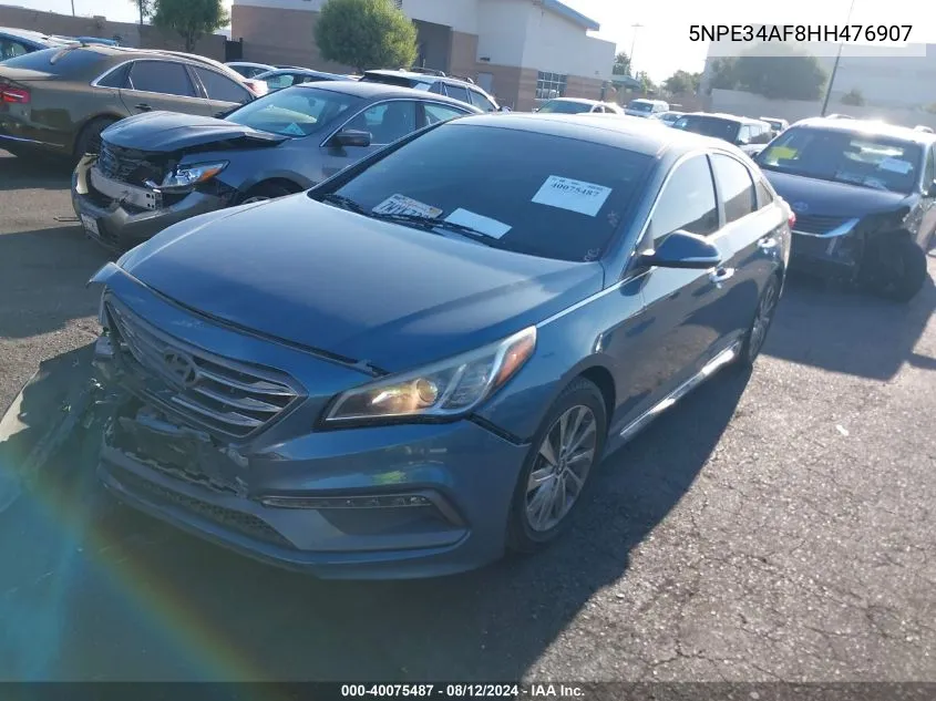 2017 Hyundai Sonata Sport VIN: 5NPE34AF8HH476907 Lot: 40075487