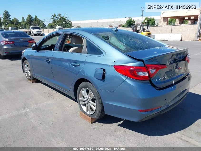 2017 Hyundai Sonata Se VIN: 5NPE24AFXHH456953 Lot: 40077650