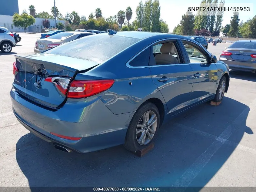 5NPE24AFXHH456953 2017 Hyundai Sonata Se