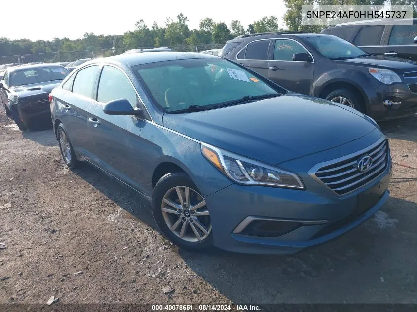 5NPE24AF0HH545737 2017 Hyundai Sonata Se