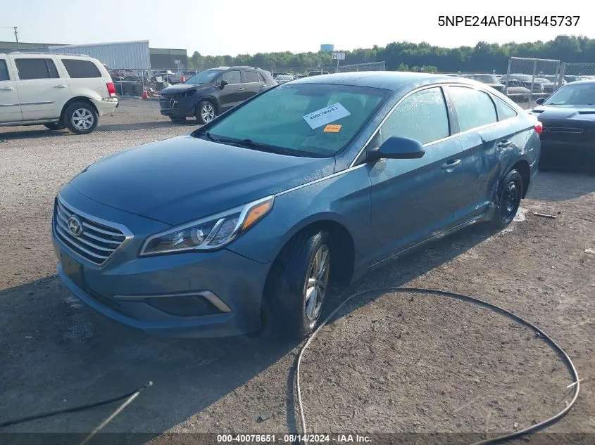 5NPE24AF0HH545737 2017 Hyundai Sonata Se