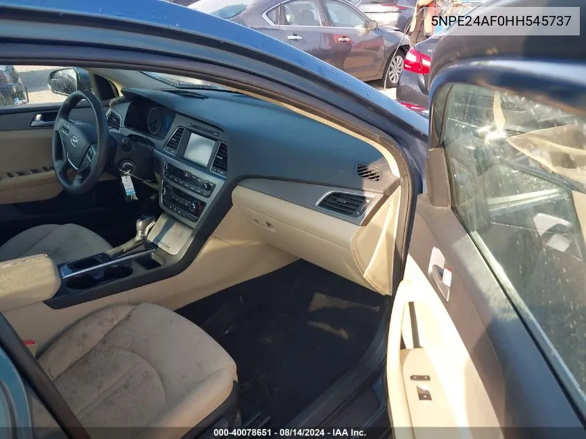 5NPE24AF0HH545737 2017 Hyundai Sonata Se