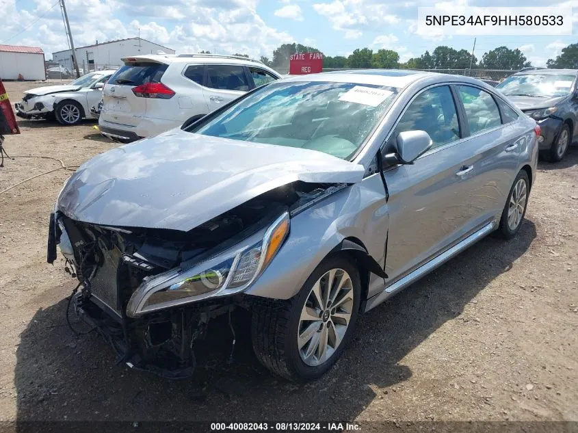 5NPE34AF9HH580533 2017 Hyundai Sonata Sport