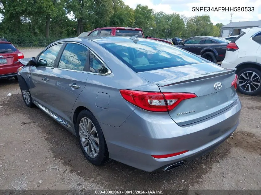 5NPE34AF9HH580533 2017 Hyundai Sonata Sport