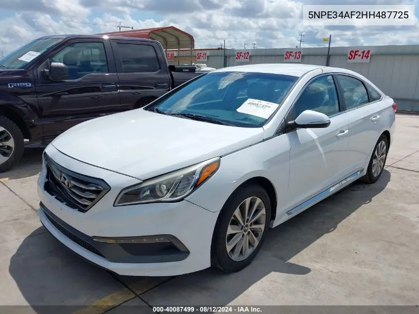 5NPE34AF2HH487725 2017 Hyundai Sonata Sport