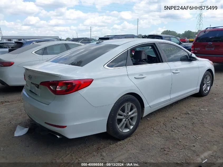 5NPE24AF6HH575499 2017 Hyundai Sonata