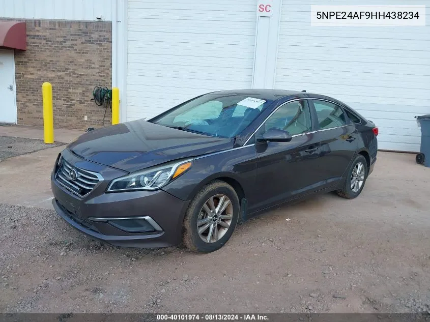 2017 Hyundai Sonata Se VIN: 5NPE24AF9HH438234 Lot: 40101974