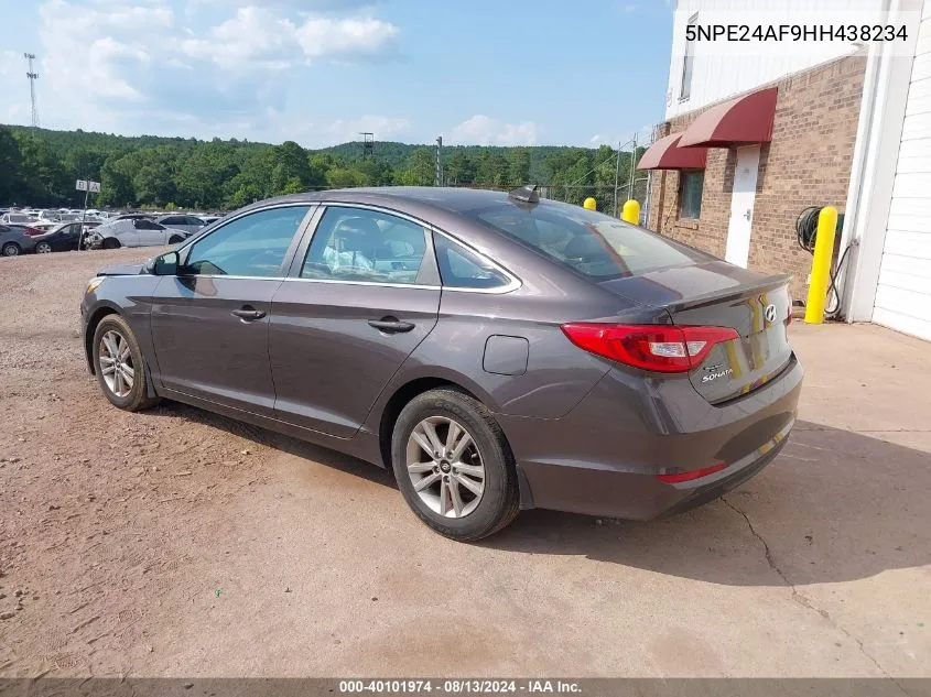 2017 Hyundai Sonata Se VIN: 5NPE24AF9HH438234 Lot: 40101974