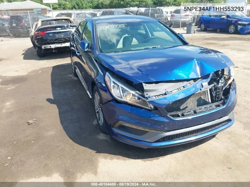 5NPE34AF1HH553293 2017 Hyundai Sonata Sport