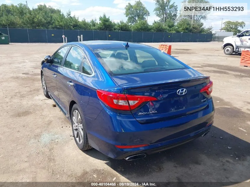 5NPE34AF1HH553293 2017 Hyundai Sonata Sport