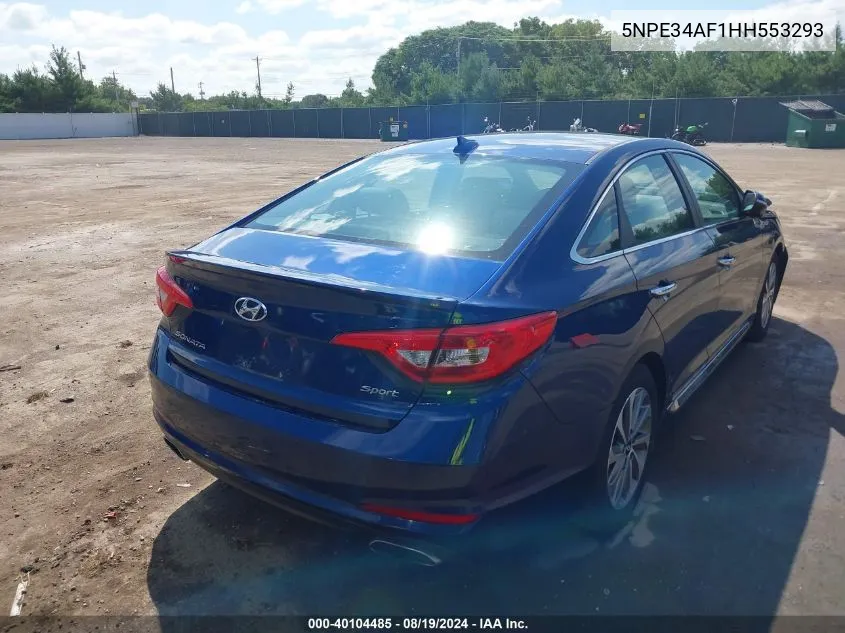 5NPE34AF1HH553293 2017 Hyundai Sonata Sport