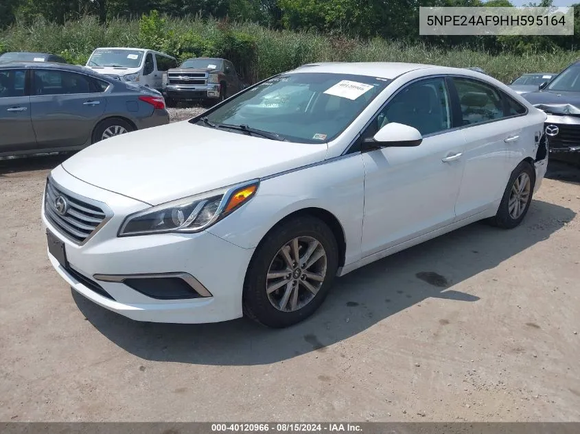 2017 Hyundai Sonata VIN: 5NPE24AF9HH595164 Lot: 40120966