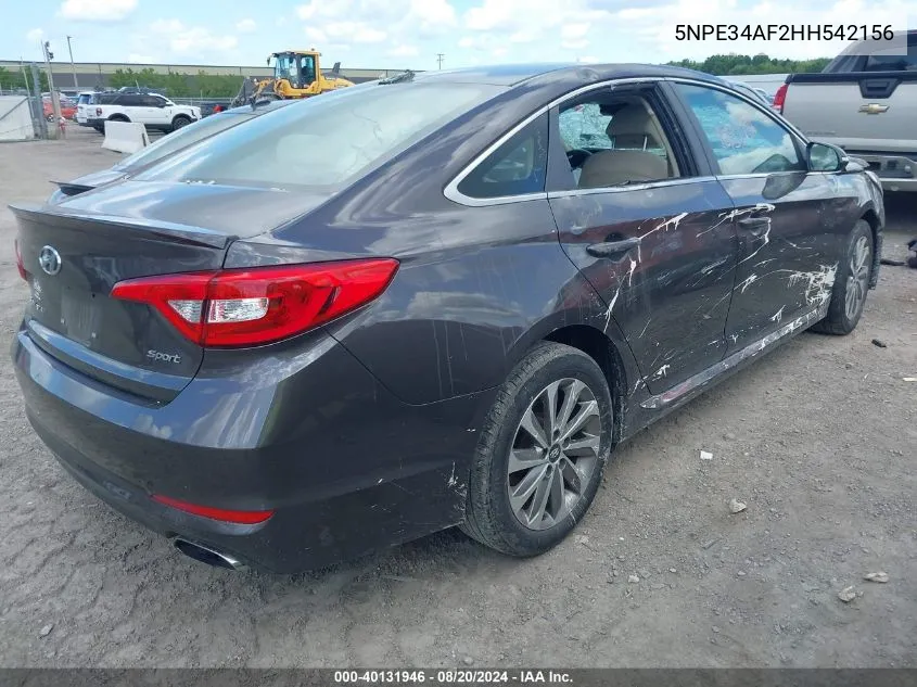 5NPE34AF2HH542156 2017 Hyundai Sonata Sport/Limited