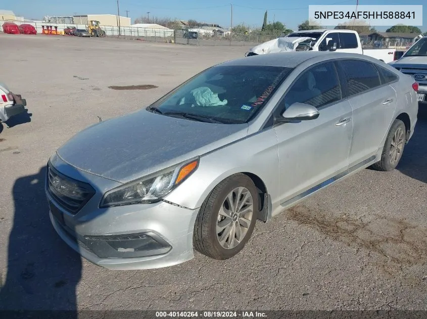 5NPE34AF5HH588841 2017 Hyundai Sonata Sport