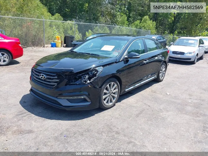 5NPE34AF7HH582569 2017 Hyundai Sonata Sport/Limited