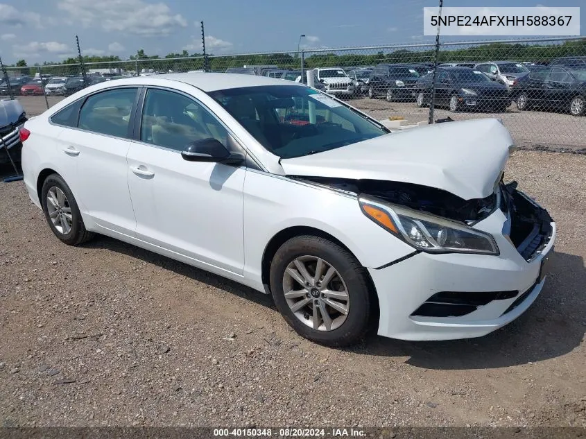 5NPE24AFXHH588367 2017 Hyundai Sonata Se