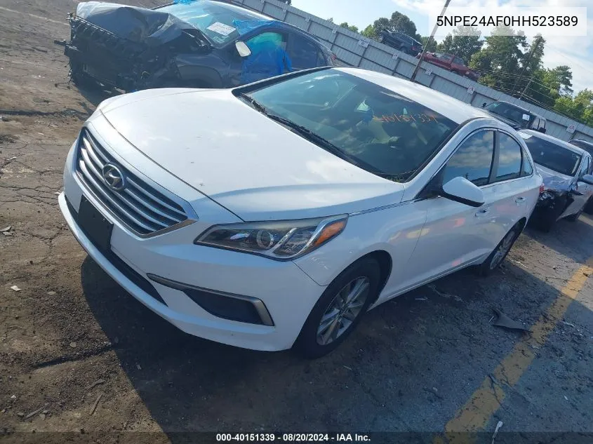 5NPE24AF0HH523589 2017 Hyundai Sonata Se