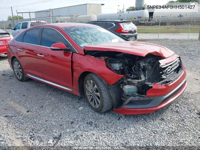 2017 Hyundai Sonata Sport VIN: 5NPE34AF0HH501427 Lot: 40154168