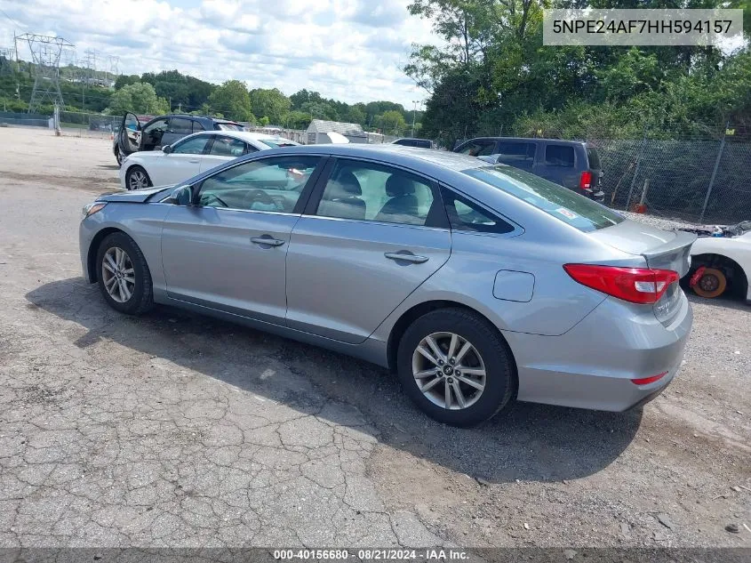 2017 Hyundai Sonata VIN: 5NPE24AF7HH594157 Lot: 40156680