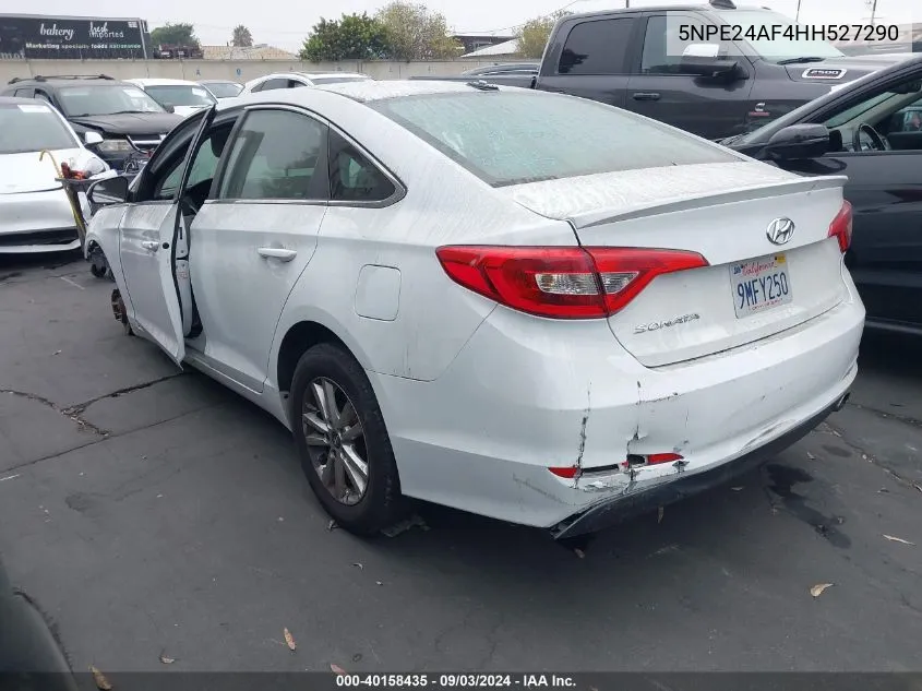 2017 Hyundai Sonata VIN: 5NPE24AF4HH527290 Lot: 40158435