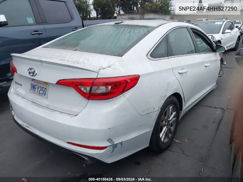 2017 Hyundai Sonata VIN: 5NPE24AF4HH527290 Lot: 40158435