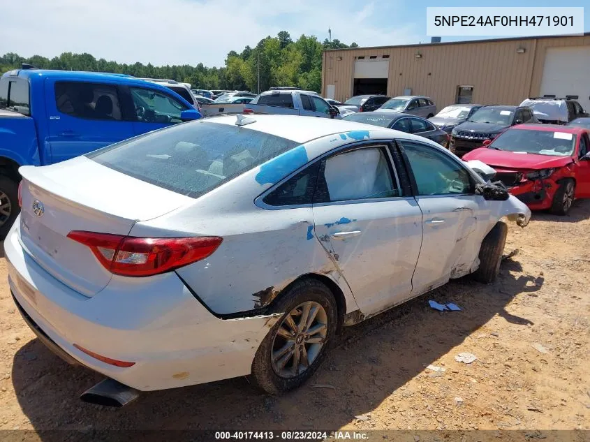 2017 Hyundai Sonata VIN: 5NPE24AF0HH471901 Lot: 40174413