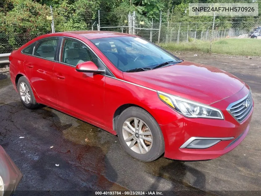 5NPE24AF7HH570926 2017 Hyundai Sonata