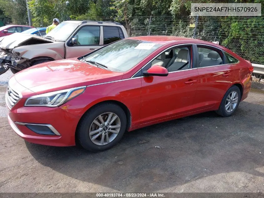 5NPE24AF7HH570926 2017 Hyundai Sonata